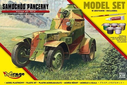 Mirage Hobby Modelbouwpakket Militaire voertuigen - 835096 Armoured Car Model 1934/II Plastic - 1:35 - Modelbouw