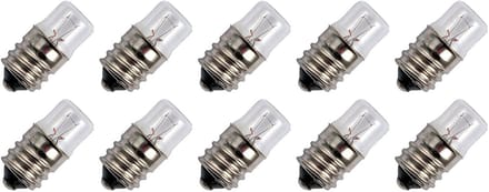 Signaallamp E14 30V 2W - 66 mAh - 10 stuks - T14 Gloeilamp Ø14mm - 30mm - 2500K - Dimbaar