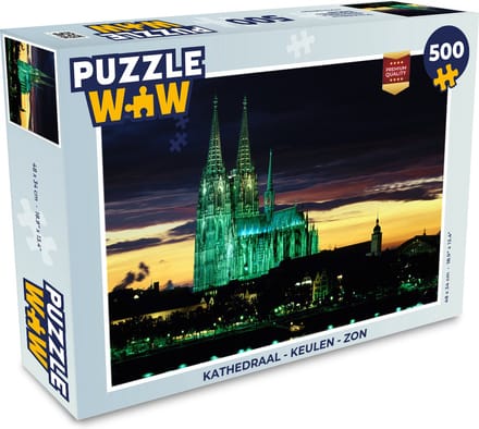 Puzzel Kathedraal - Keulen - Zon - Legpuzzel - Puzzel 500 stukjes