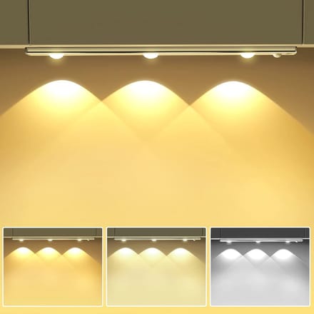 Draadloze Kastlamp met Bewegingssensor, Oplaadbaar, Dimbaar LED Licht voor Kast en Trap