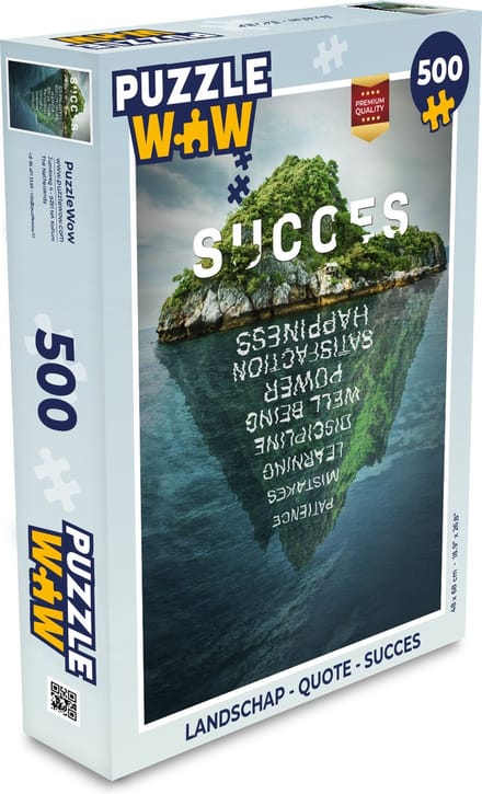 Puzzel Landschap - Quote - Succes - Legpuzzel - Puzzel 500 stukjes