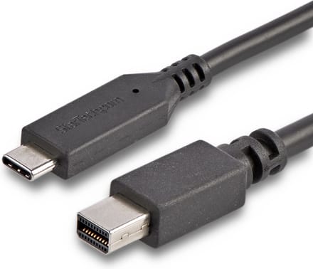 StarTech.com 1.8m / 6 ft USB-C Aan Mini DisplayPort Cable - 4K 60Hz - Zwart - Extern Video AV / multimedia paneel - STM32F072CBU6 - Zwart