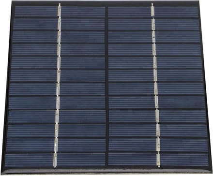 Zonnepaneel Module - Mini Zonnepaneel - Energie Opwekken - Waterdichte Hars - 2 Watt 12 Volt - Zwart