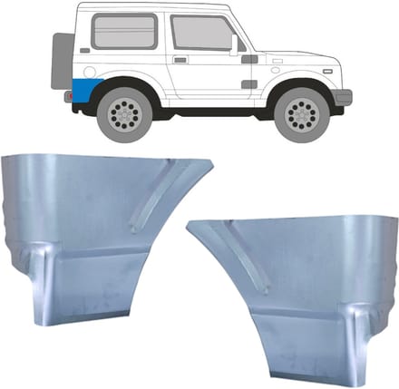 Reparatiepaneel achter hoek voor Suzuki Samurai 1981- / Set