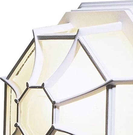 Konstsmide Moranello Wandlamp Buiten - E27 - IP23 - Wit