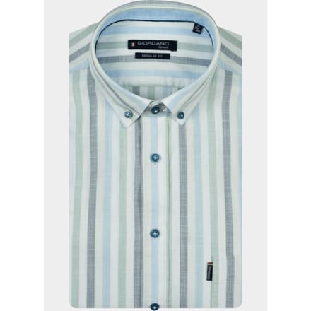 Giordano Overhemd heren Groen Ivy Long Sleeve Button Down F 617140/71