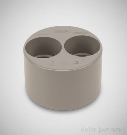 PVC Dubbele Verloopring 110 × 50/50 mm | Lijmverbinding | Wavin