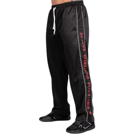 Gorilla Wear Functional Mesh Trainingsbroek - Zwart/Rood - S/M