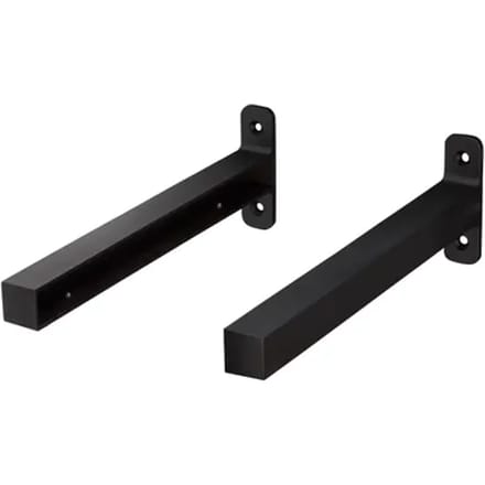 Duraline Plankdrager Modern L+r S2 Mat Zwart 20mm23,85cm