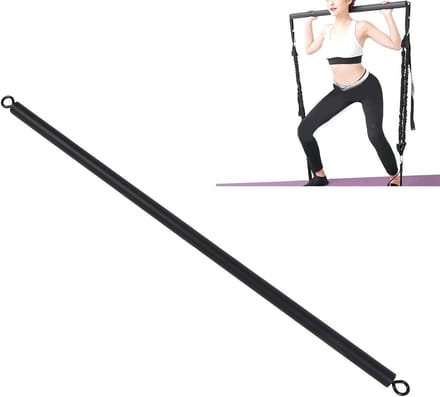 Lat Pulldown Bar - Kabelmachine Handvat - Kracht Training - Afneembaar Dubbel Haak Ontwerp - 56 cm - Zilver