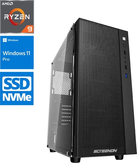 ScreenON - Creator - Ryzen 9 - 2TB NVMe SSD + 4TB HDD - 64GB RAM - RTX 3080 - MultimediaPC.M732011 - Wifi & Bluetooth - Cardreader