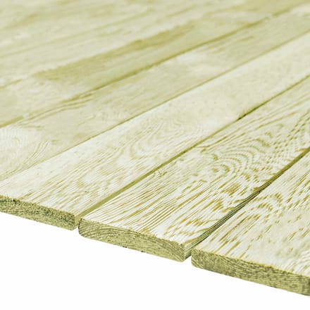 vidaXL - Terrasplank - 12 - st - Groen - Geïmpregneerd - 1,44 - m²