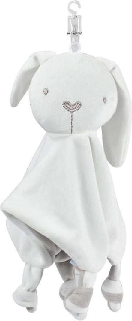 DW4Trading Extra Zacht Knuffeldoekje - Konijn - Grijs - 34 cm
