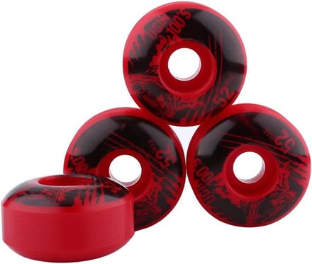 Duurzame 52mm x 30mm Skateboard Wielen voor Longboard - 4 Stuks Rood