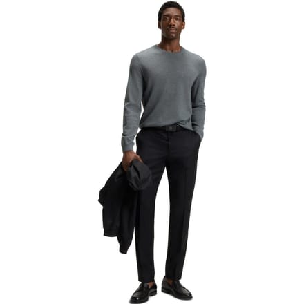 Hugo Boss Heren Leno-P Trui (Medium Grijs)