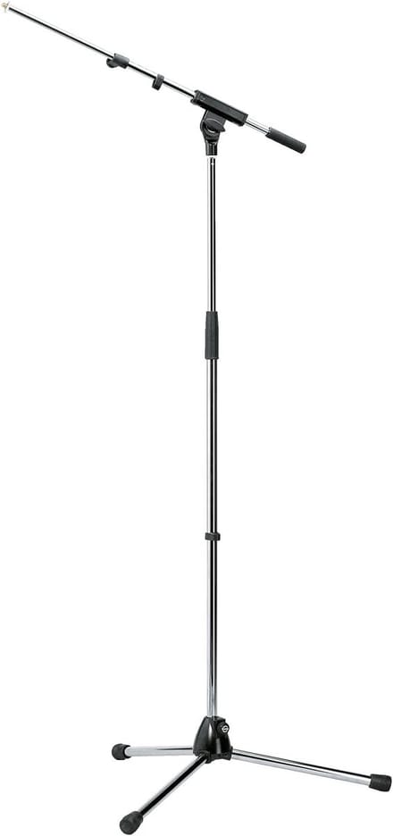 Professionele Microfoonstandaard met Telescopische Boomarm - Verstelbaar en Stabiel