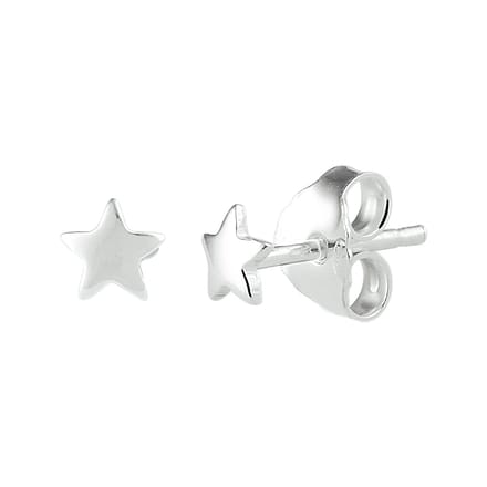 Glams oorknoppen ster - Zilver