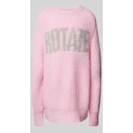 Oversized pullover met labelprint