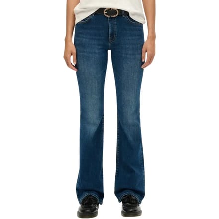 Vrouwelijke Flared Jeans Superdry Mid Rise