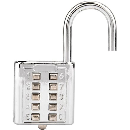 10-cijferig Drukknop Combinatie Wachtwoord Hangslot Blinde Knop Hangslot white