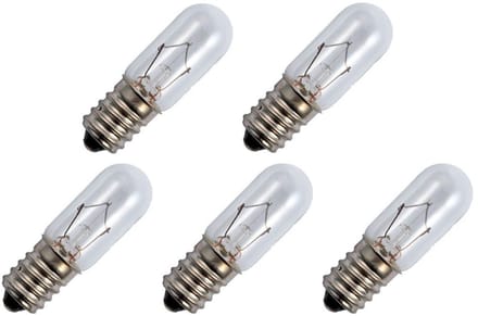 Signaallamp E14 6V 5W - 833 mAh - 5 stuks - T16 Gloeilamp Ø16mm - 54mm - 2500K - Dimbaar