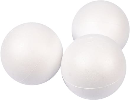 Ballen, d 10 cm, wit, 25 stuk/ 1 doos