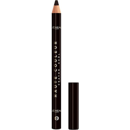 L'Oréal Paris Haute Couleur Crayon Khol Eyeliner - Brun Leather - Intense kleur en definitie - Romige textuur met sheaboter