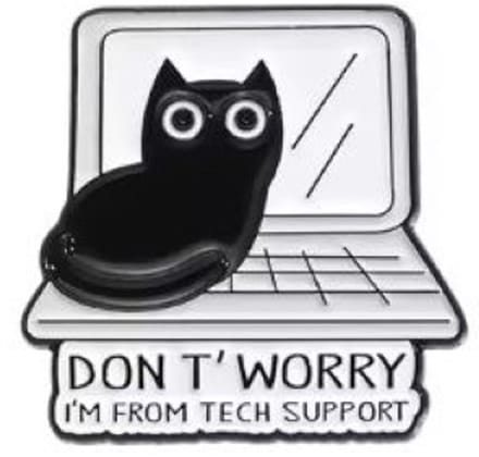 Pin Broche - enamel pin - kledingspeld - Tech support