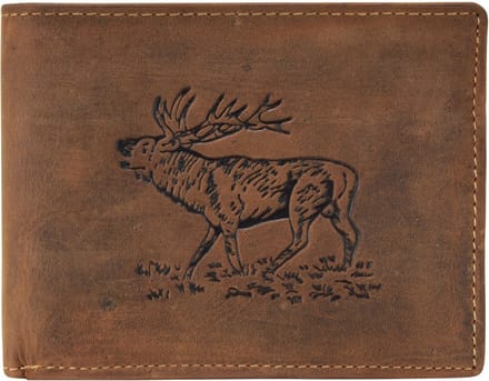 Greenburry - Vintage Animal wallet - stag - men - brown