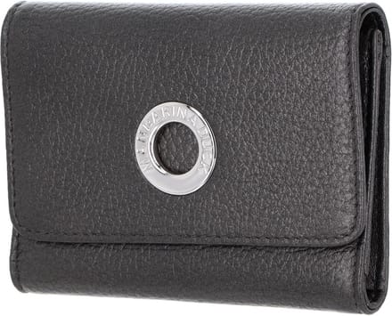 MANDARINA DUCK Leren Portemonnee Mellow Lux Flap Wallet Graphite Donkergrijs