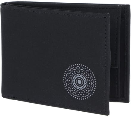 oxmox portemonnee New Cryptan RFID Protect Pocketbörse Circle Bloom Print Grey Black zwart
