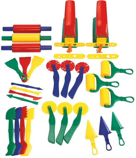 Colorations klei set - Mega klei gereedschappen 28-delig voor kinderen.