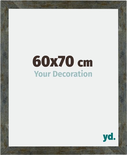 Your Decoration - Fotolijst 60x70 cm - MDF - Blauw Goud Gemeleerd - Mura