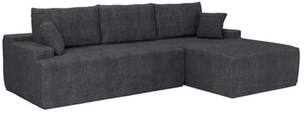 Coredo Bank - Corduroy bekleding - Rechts - Donkergrijs