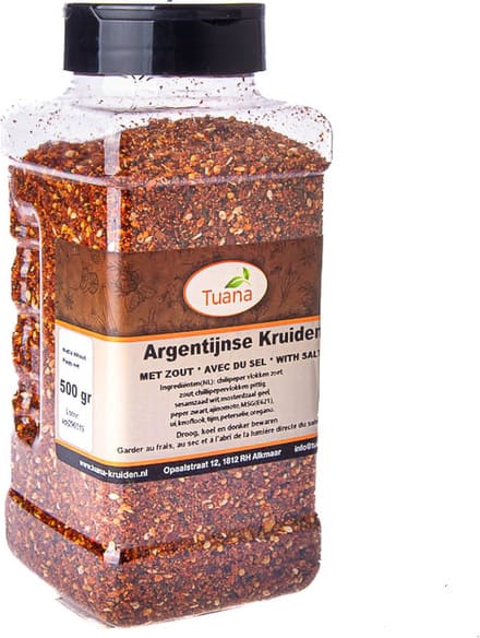 Tuana Kruiden - Argentijnse Kruiden - Strooibus 500 Gram - Tuanashop - GP-A-0009