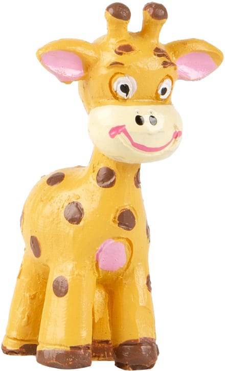 HOBI - Hars giraffe beeldje 3 cm x 3 cm safari thema