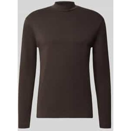 Shirt met lange mouwen met opstaande kraag model 'MORITZO'