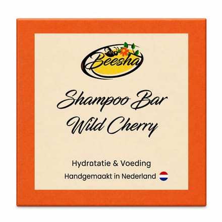 Beesha - Shampoo Bar Wild Cherry - Vegan - Sulfaatvrij - Parabeenvrij - CG Proof