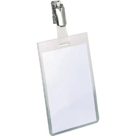 Badge Durable 8002 met clip staand gesloten 90x60mm