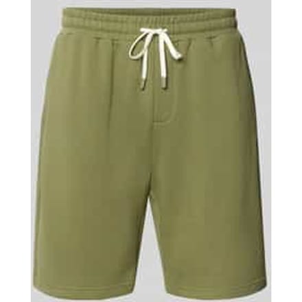 Korte broek met labelbadge en elastische band