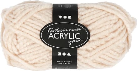 Creotime Acrylgaren Beige 35 M. 50 Gram