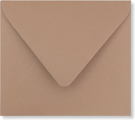 Envelop 12,5 x 14 Bruin, 60 stuks