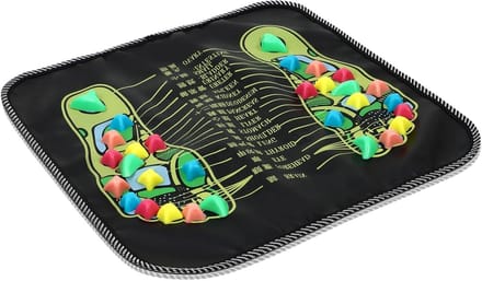 Voetmassage Mat - Reflexologie Pad - Ontspanning Bevorderen - Steen Effect - 35 x 35 cm - Assorti