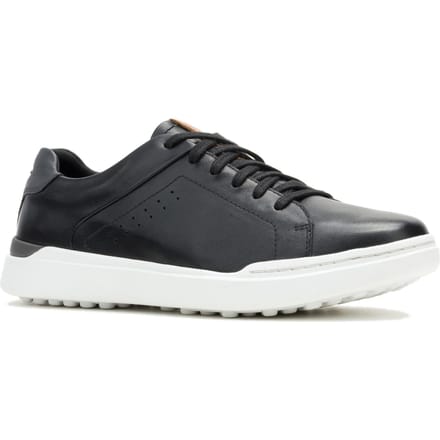 Hush Puppies Wes Leren Mannen Zwarte Sneakers