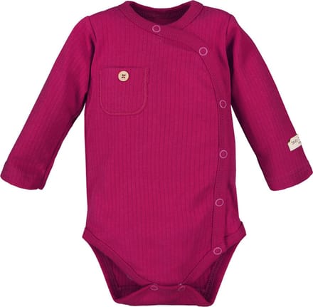 Eevi - Rompertje - Omslagromper - Overslagromper - Bordeaux - Maat 56 - 0 t/m 2 maanden