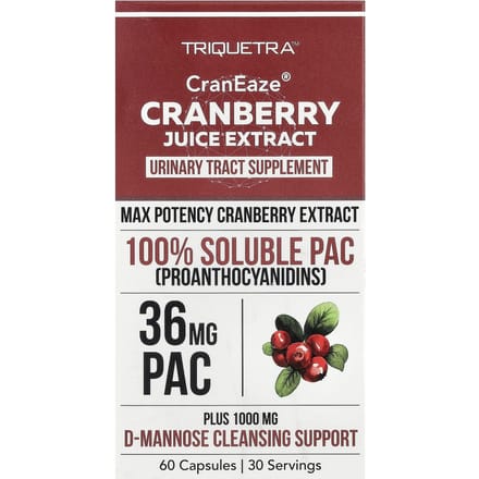 Triquetra Health, CranEze®, Cranberry Sap Extract, 60 Capsules