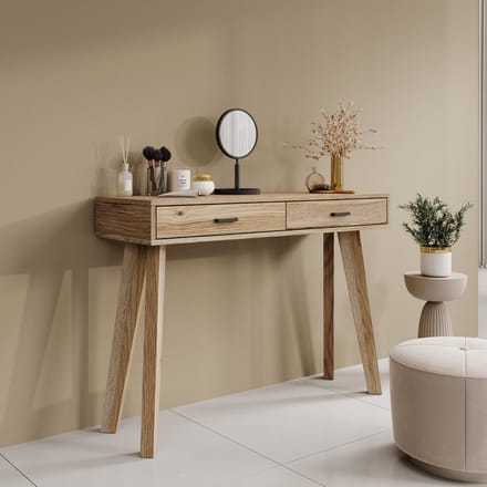 Meubella - Falero - Kaptafel - Eikenpatroon - 103x35x75 cm