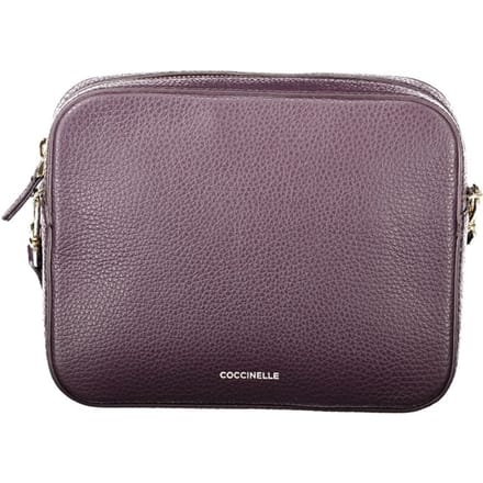 COCCINELLE Leren schoudertas Tebe Crossover Bag Prune donkerpaars