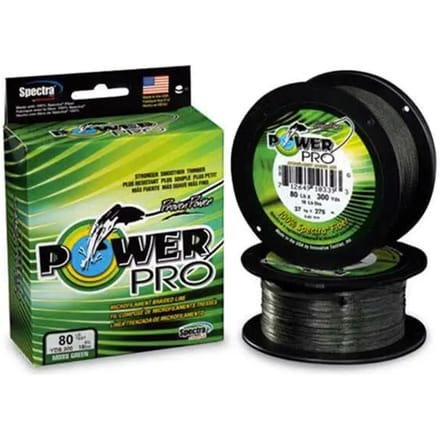 Power Pro Dyneema | Moss Green | 0.28mm | 1370m