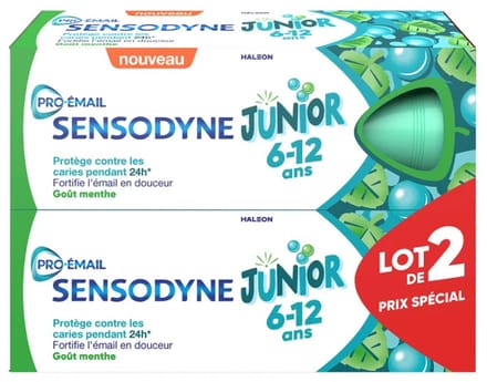 Sensodyne - Tandpasta - ProGlasur - Junior - 6-12 jaar - 50ml x 2
